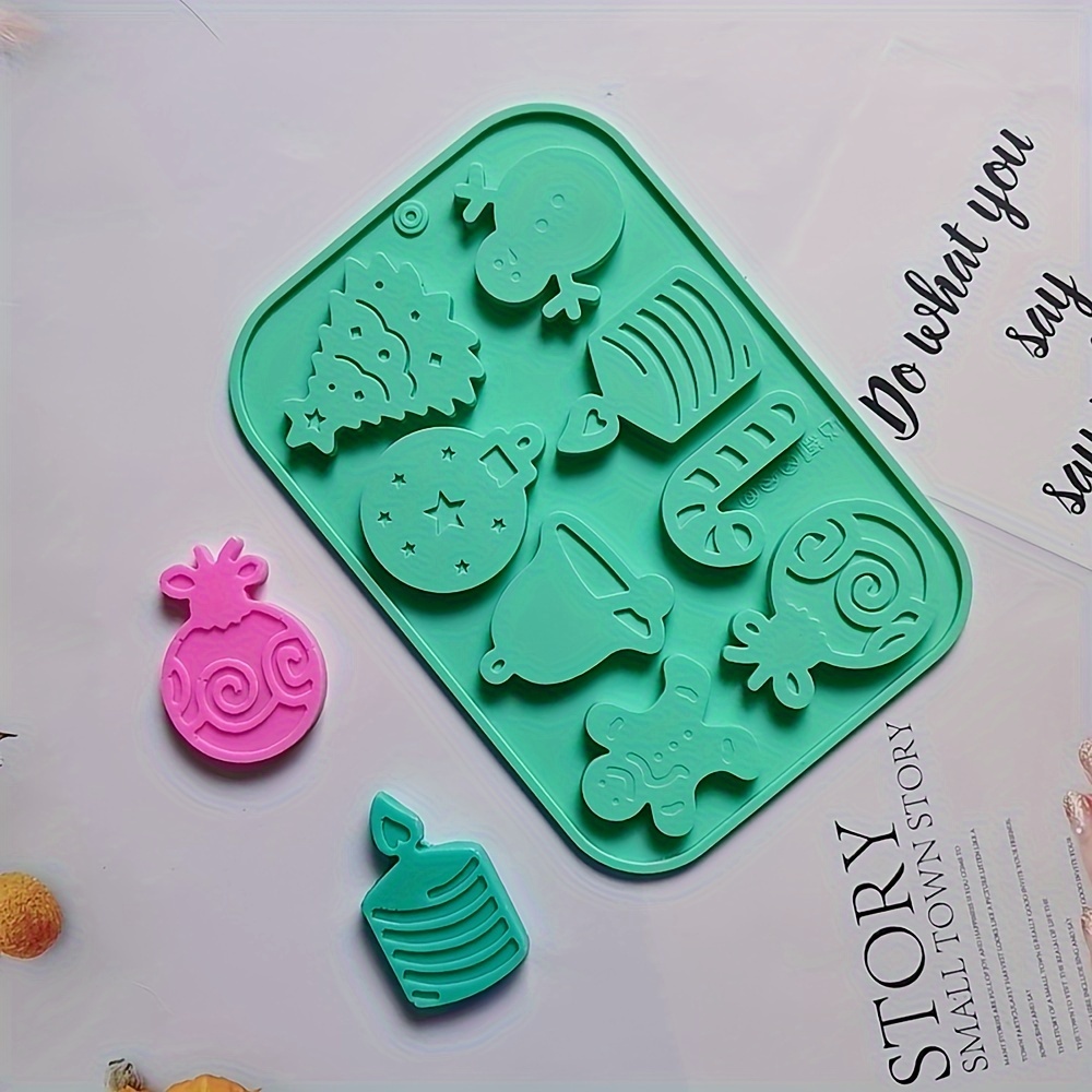 1pc, Christmas Chocolate Mold, 3D Silicone Mold, 25 Cavity Candy Mold,  Pastry Mold, Baking Tools, Kitchen Accessories, Xmas Decor