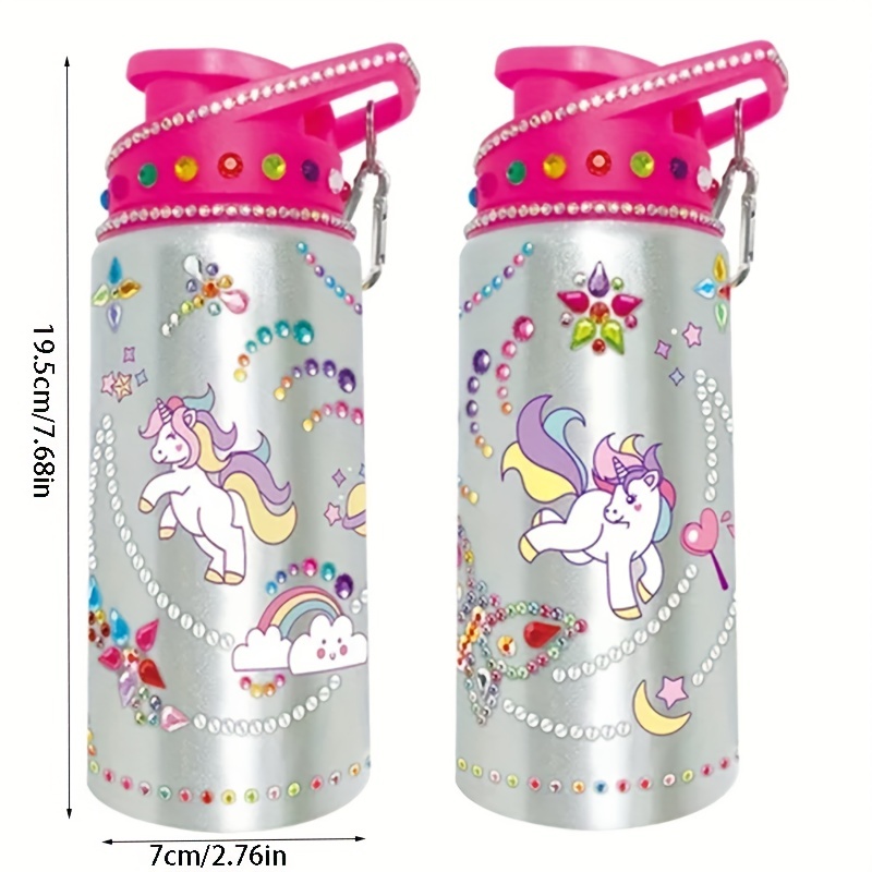 Gift for Girls, Decorate Your Own Water Bottle for Girls, Toys for Girls  8-10 Gift for 10 Year Old Girl, Kids Water Bottle, Gem Stickers Toys Arts  and