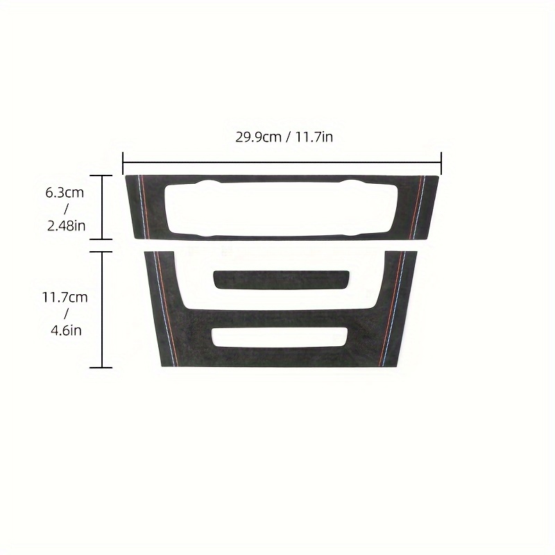 Suede E90 E92 E93 Center Console Cd Air Conditioner Panel Trim