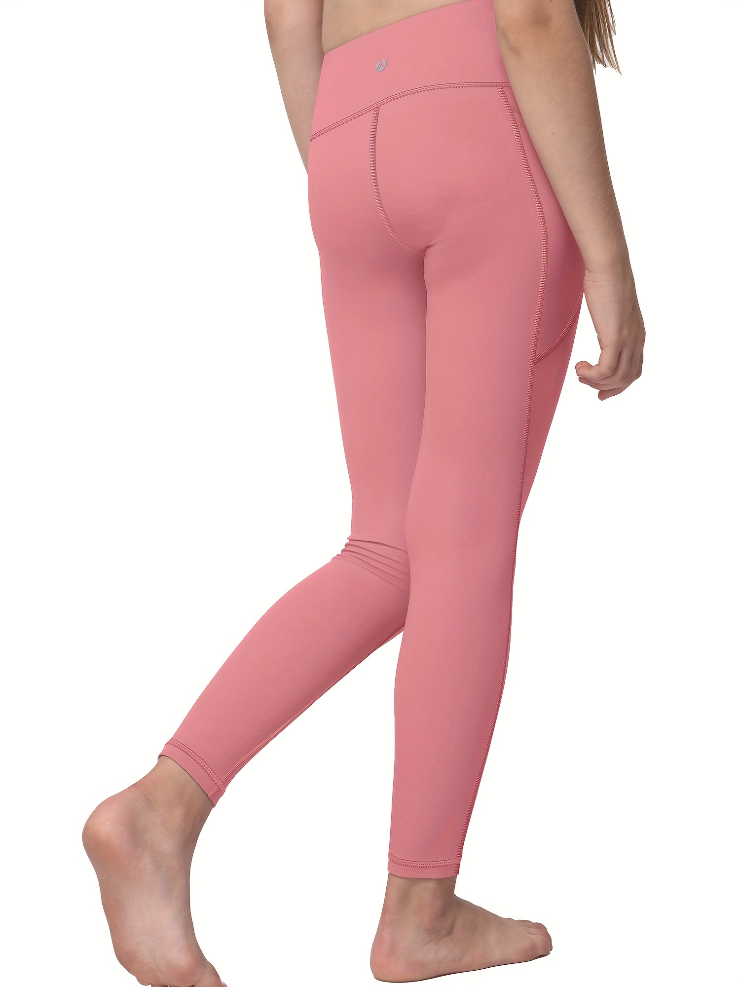 Girls Stretchy Yoga Pants Pocket Comfy Leggings Sports Dance - Temu