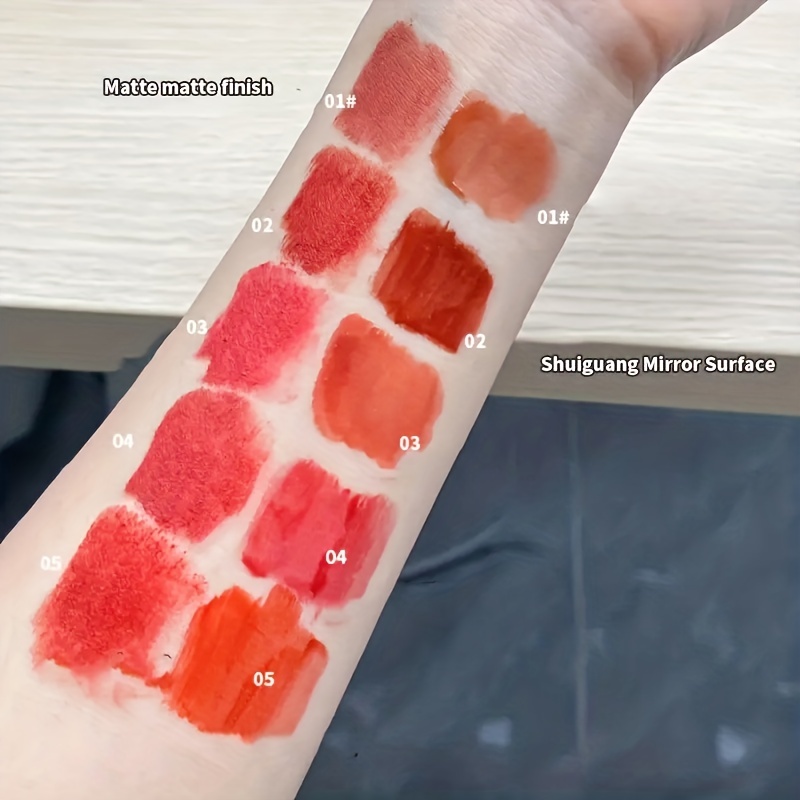 5 Pcs Matte Lip Gloss Set Long Lasting