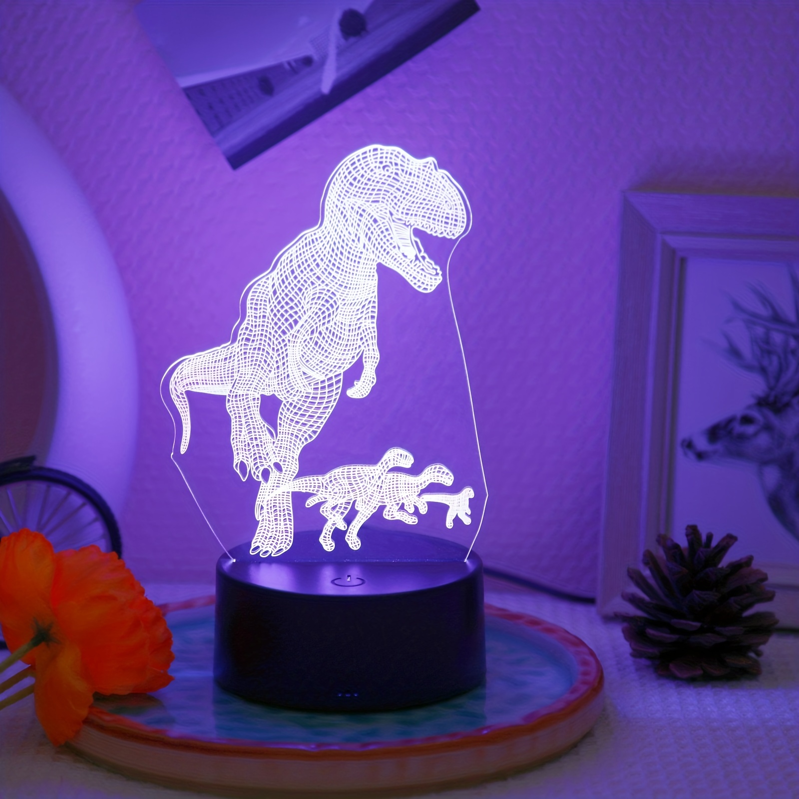 3D Totenkopf Lampe Fernbedienung 16 Farben Nachtlichter Illusion