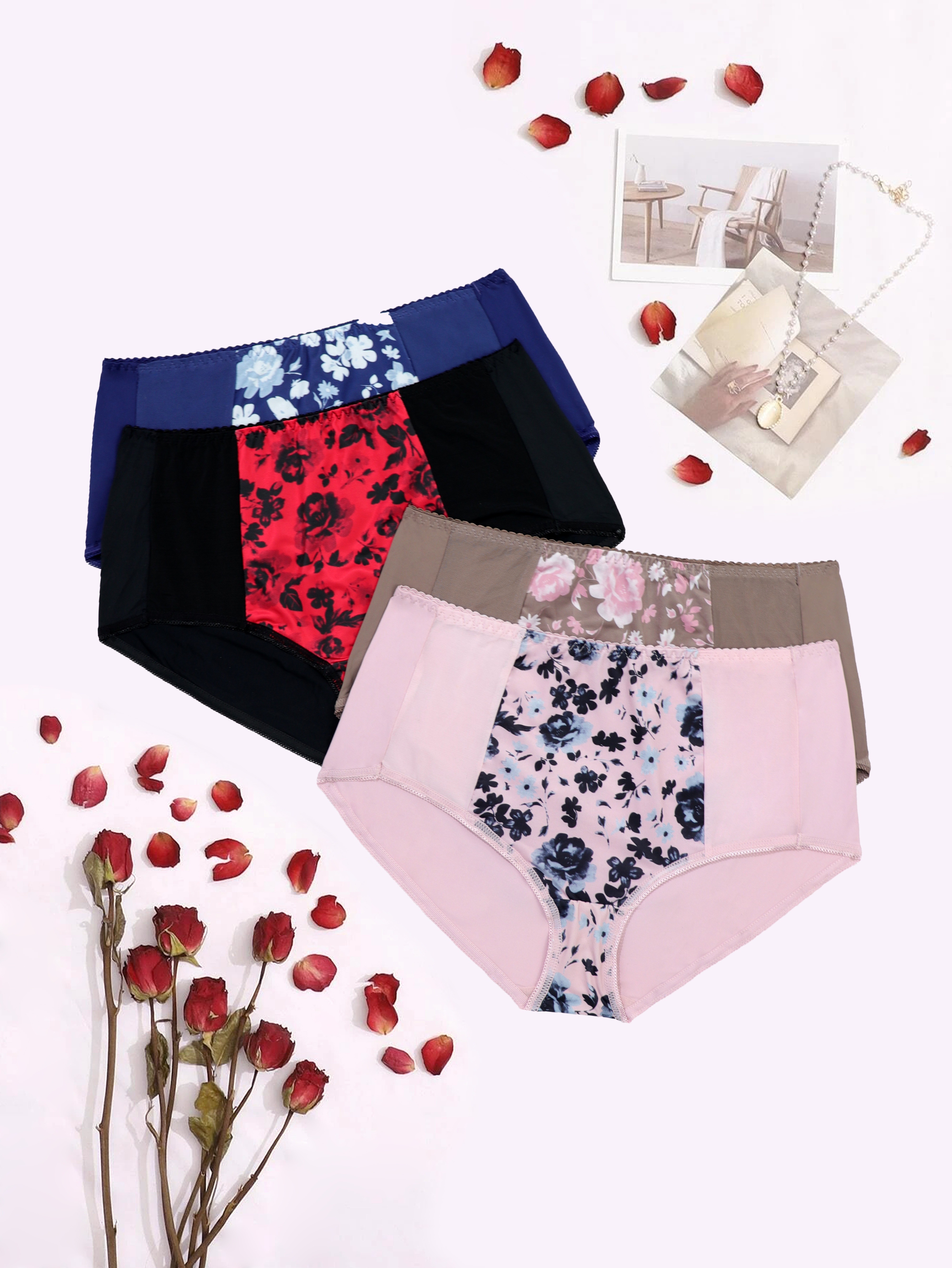 Buy YOUMU Women Plus Size Sheer Mesh Brief Pantie Transparent Sexy  Underpant Underwear, 2pcs … (White, in M/Waist 29.9-35.4) at