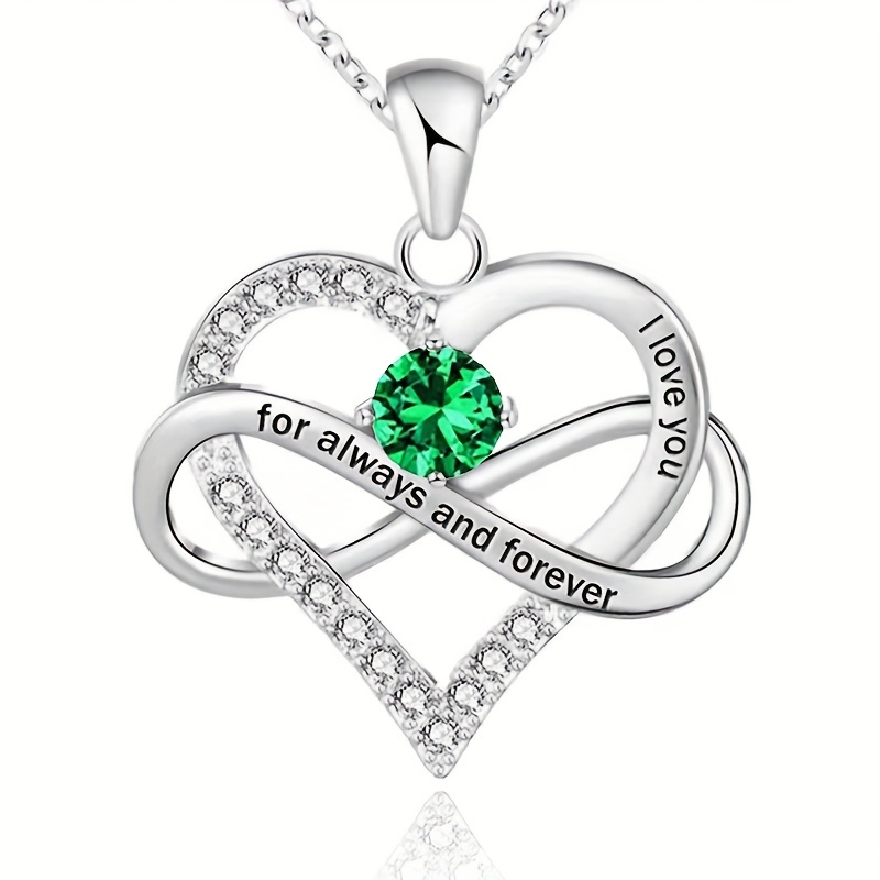 Zodiac Birthstone Heart Necklace