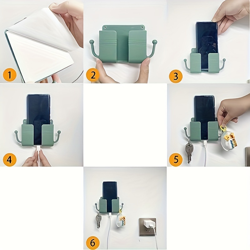  Wall Phone Holder, Reusable Adhesive Wall Phone Holder