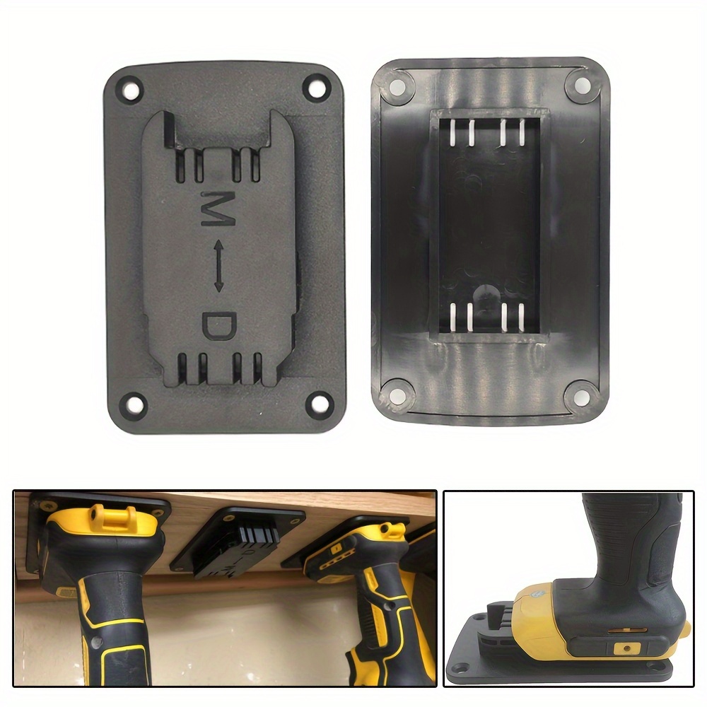 StealthMounts Locking DeWalt Tool Holder 4 Pack of DeWalt Tool Hanger |  DeWalt Tool Holder Wall Mount | DeWalt Tool Storage | DeWalt Drill Holder 