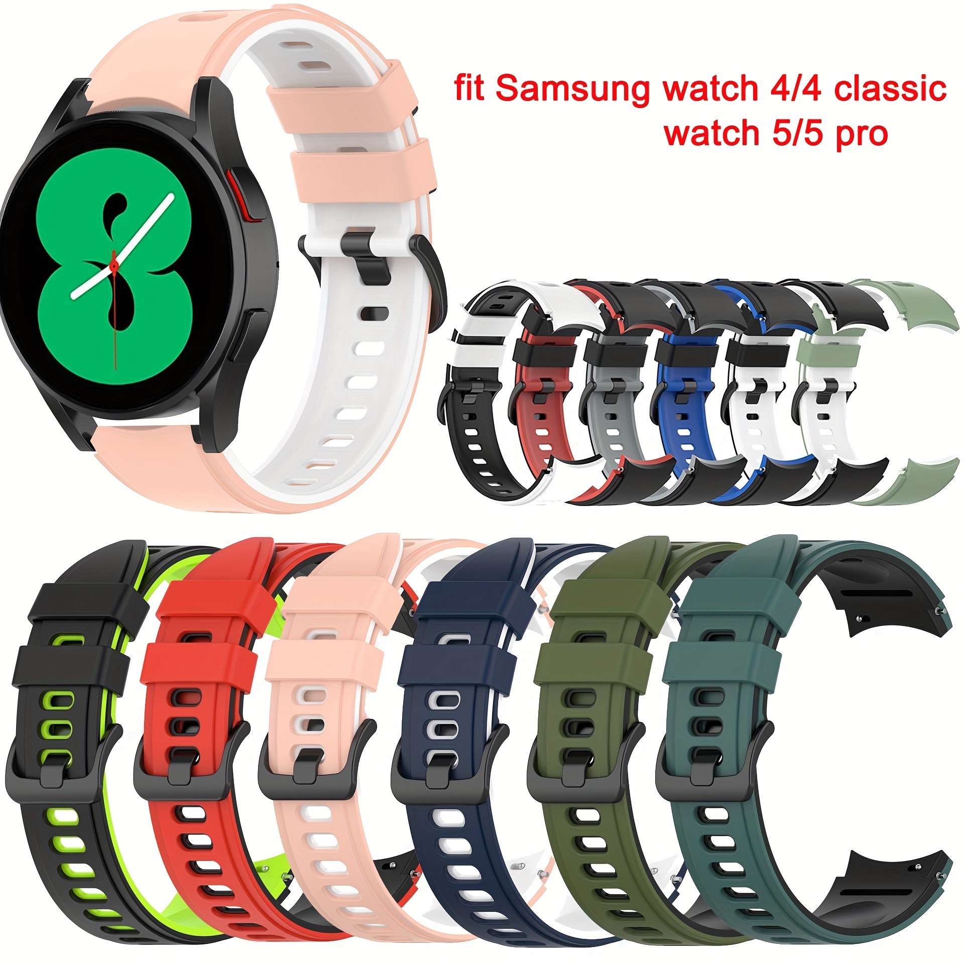 Magnetic Loop Strap For Samsung Galaxy watch 5 pro 6 4 Classic 44mm  40mm/3/Active 2 20mm/22mm Bracelet Huawei gt 2/2e 3 pro band - AliExpress