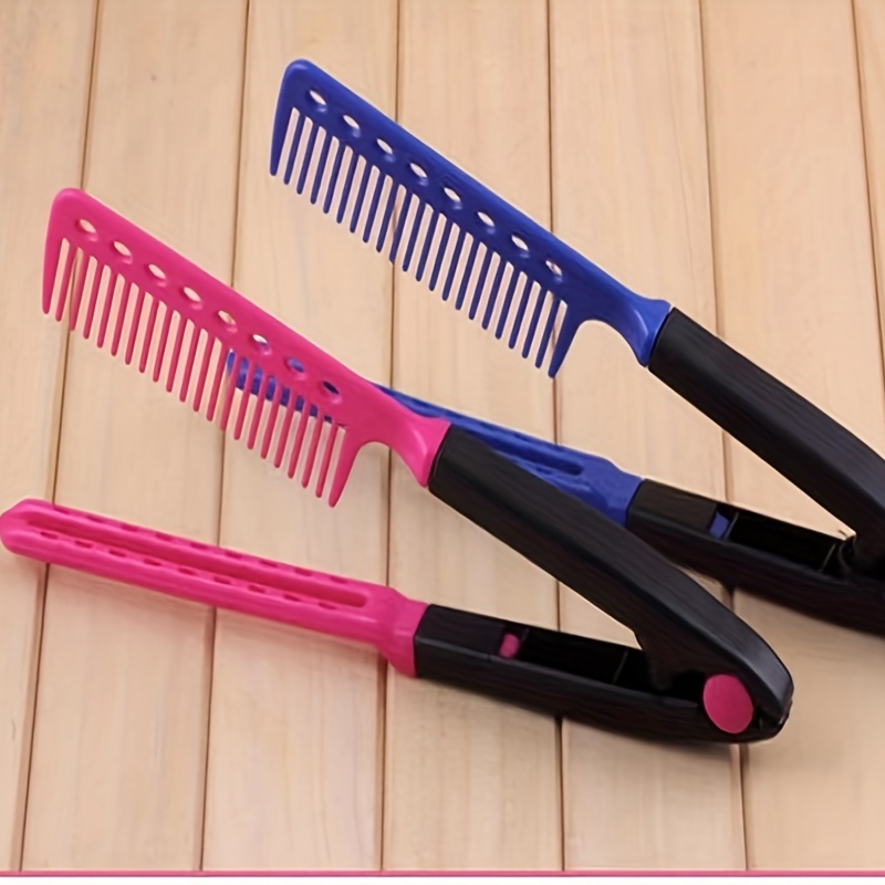 Folding v hotsell comb hair straightener