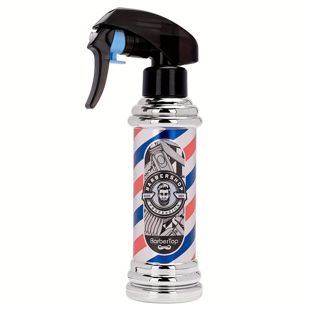 TEMU 200ml Vintage Spray Bottle Hair Spray Bottle Barber Shop Fine Mist Rotating Spray Bottle Hairdresser Greasy Head Spray Bottle