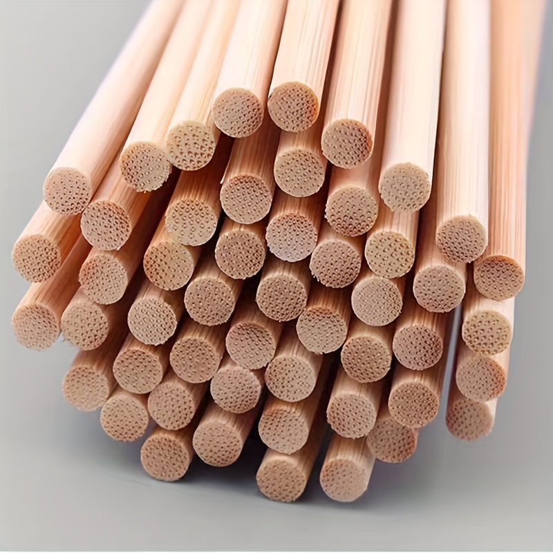100 palos de bambú natural fuertes de 15.7 x 0.35 pulgadas, palos de madera  para manualidades, palos extralargos, tiras de madera para proyectos de