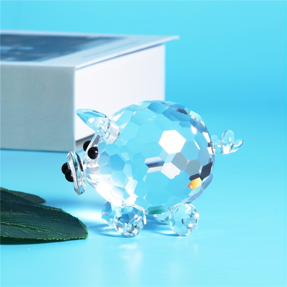 Crystal Pig Mini Statue, Home Desktop Decoration