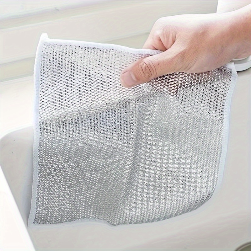 Multipurpose Wire Dishwashing Rags For Wet And Dry Cleaner Dish