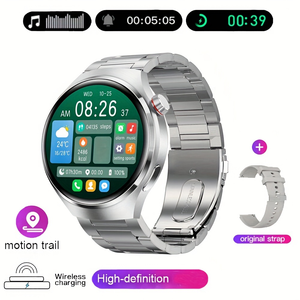 MAOYUAN NFC Smart Watch, Men's GT4 Pro AMOLED HD Screen, Wireless Call  Sports Fitness Smart Watch