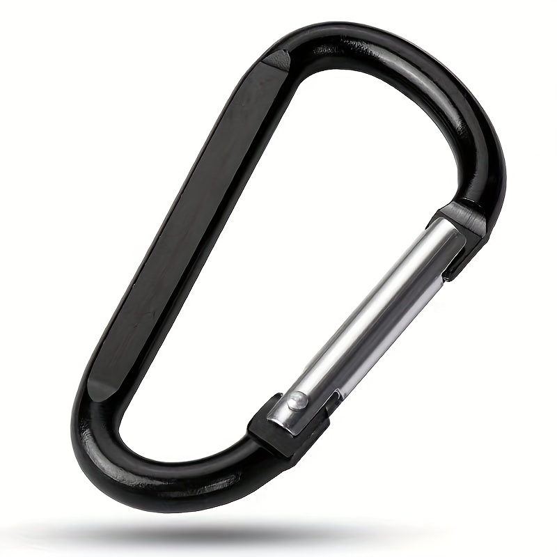 Large Aluminum Alloy D-Ring Carabiner for Backpacks, Camping, and Travel -  Strong and Secure Snap Hook for Water Bottles and Keychains