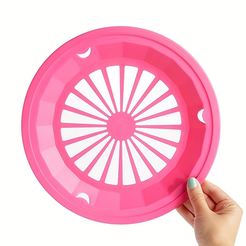 Plastic Paper Plate Holders Reusable Paper Plate Holders Round Plate Holder  Bright Colors Paper Plate Dispenser With Snap In Grooves For Paper Plates  Party - Temu