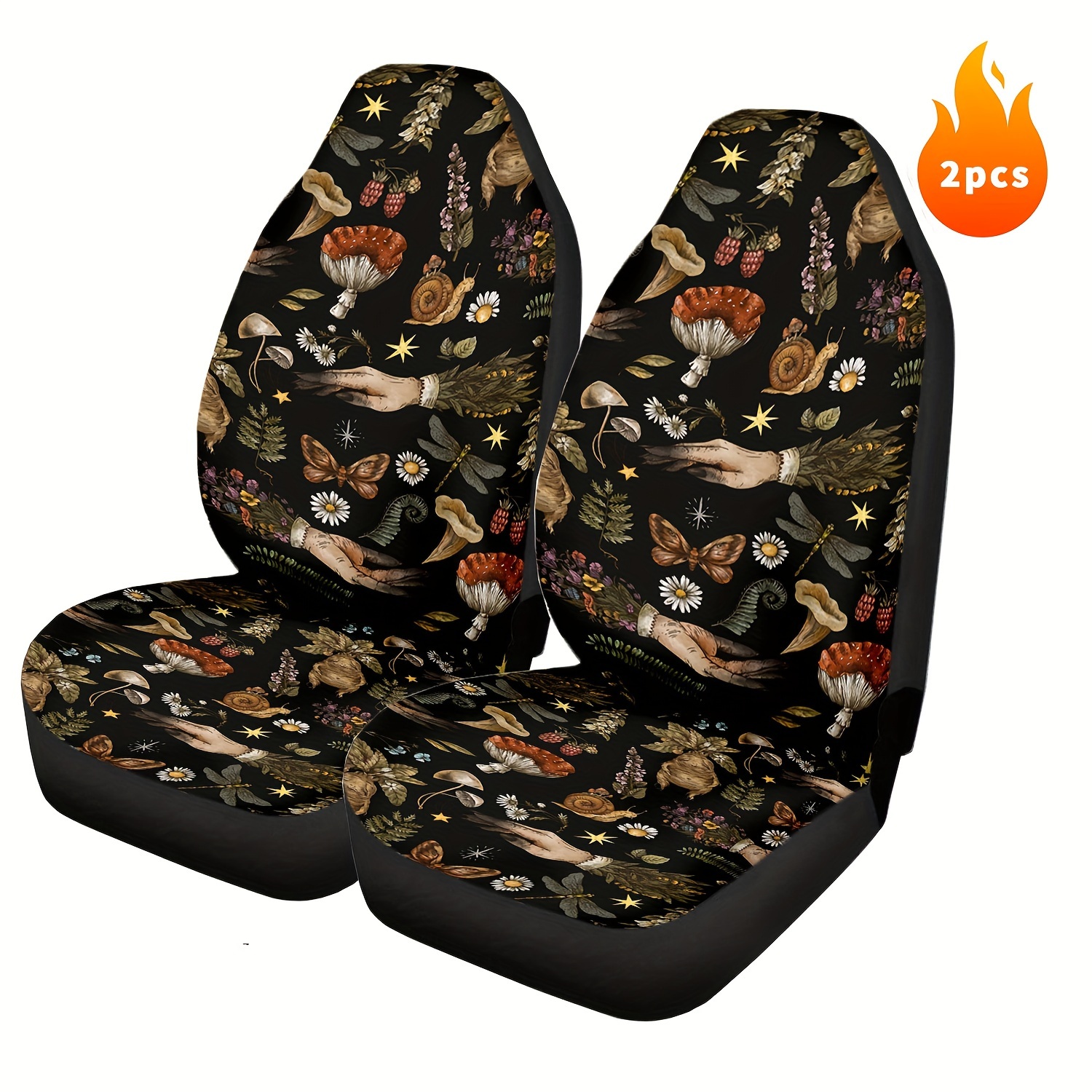 Car Seat Covers Front And Rear Set Cloth Seat Covers For Low - Temu