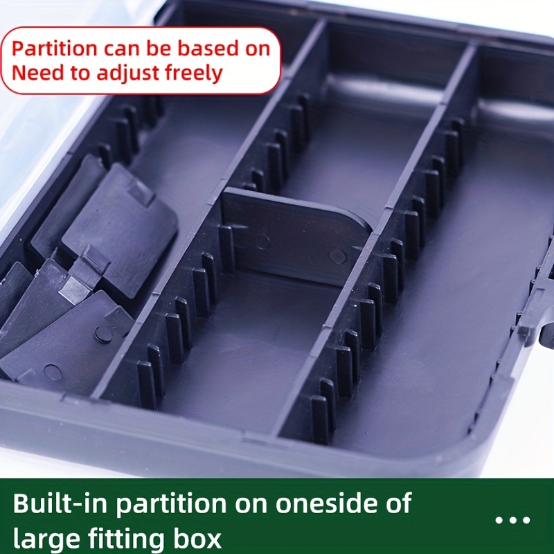 Waterproof Fishing Tackle Storage Box 9 Compartments - Temu Canada