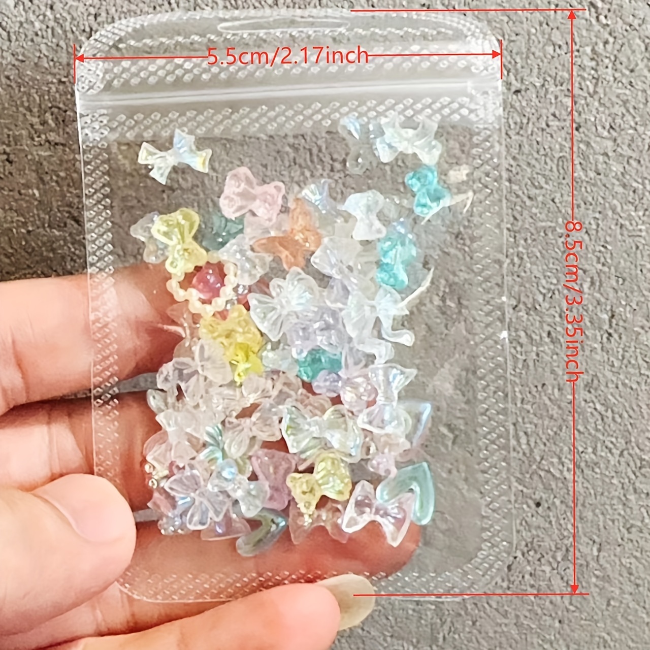 5PCS Lollipop Shaped Charms for Acrylic Nails 