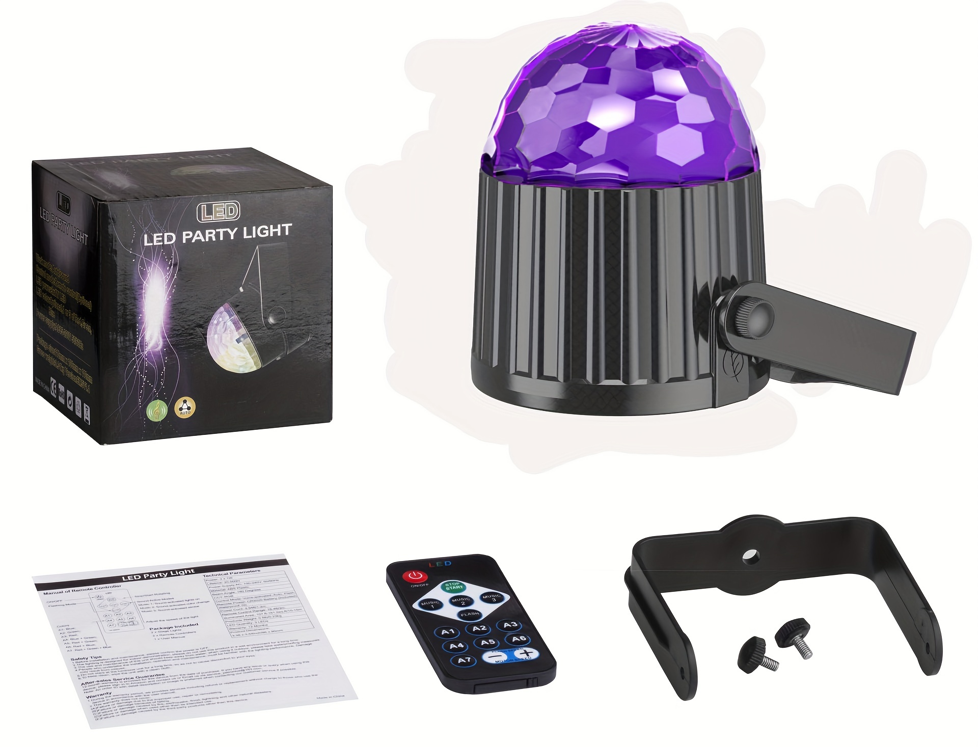 Uv Black Light Black Led Strip Led Disco Ball Strobe Lights Temu