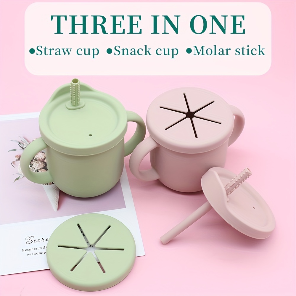 Two in one Silicone Straw Cup Perfect For Infants Young - Temu
