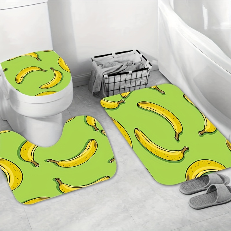 Donkey Printed Bathroom Set Waterproof Polyester - Temu