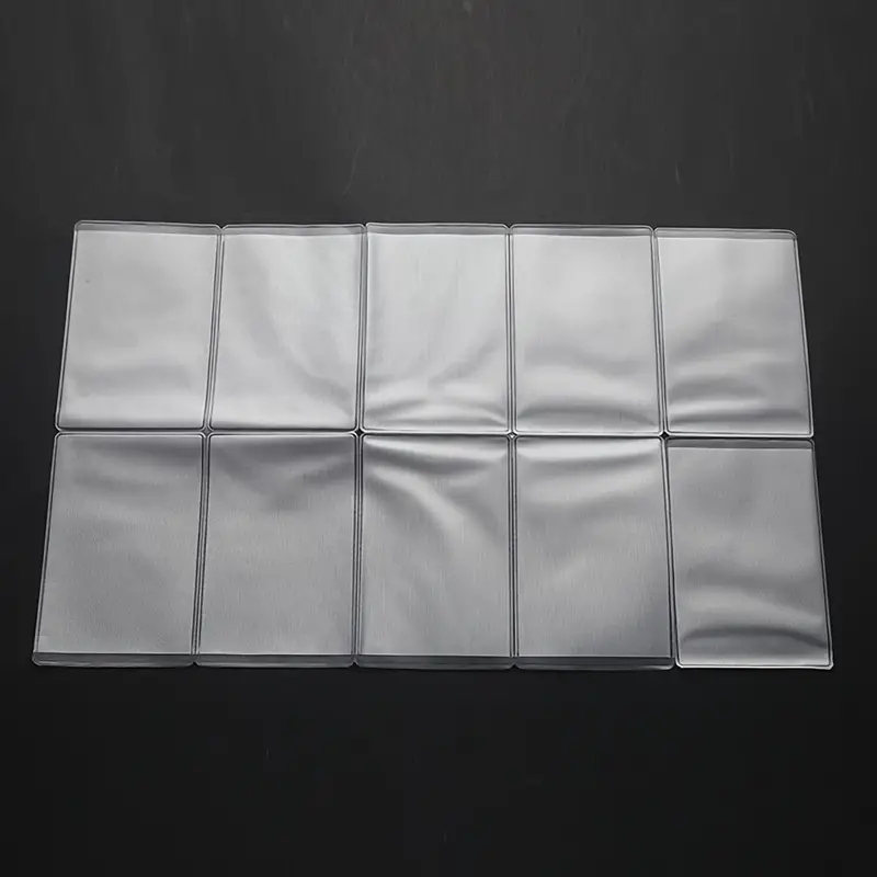 10 Stück PVC-Schutz Für Transparente Kartenhüllen Für Herren