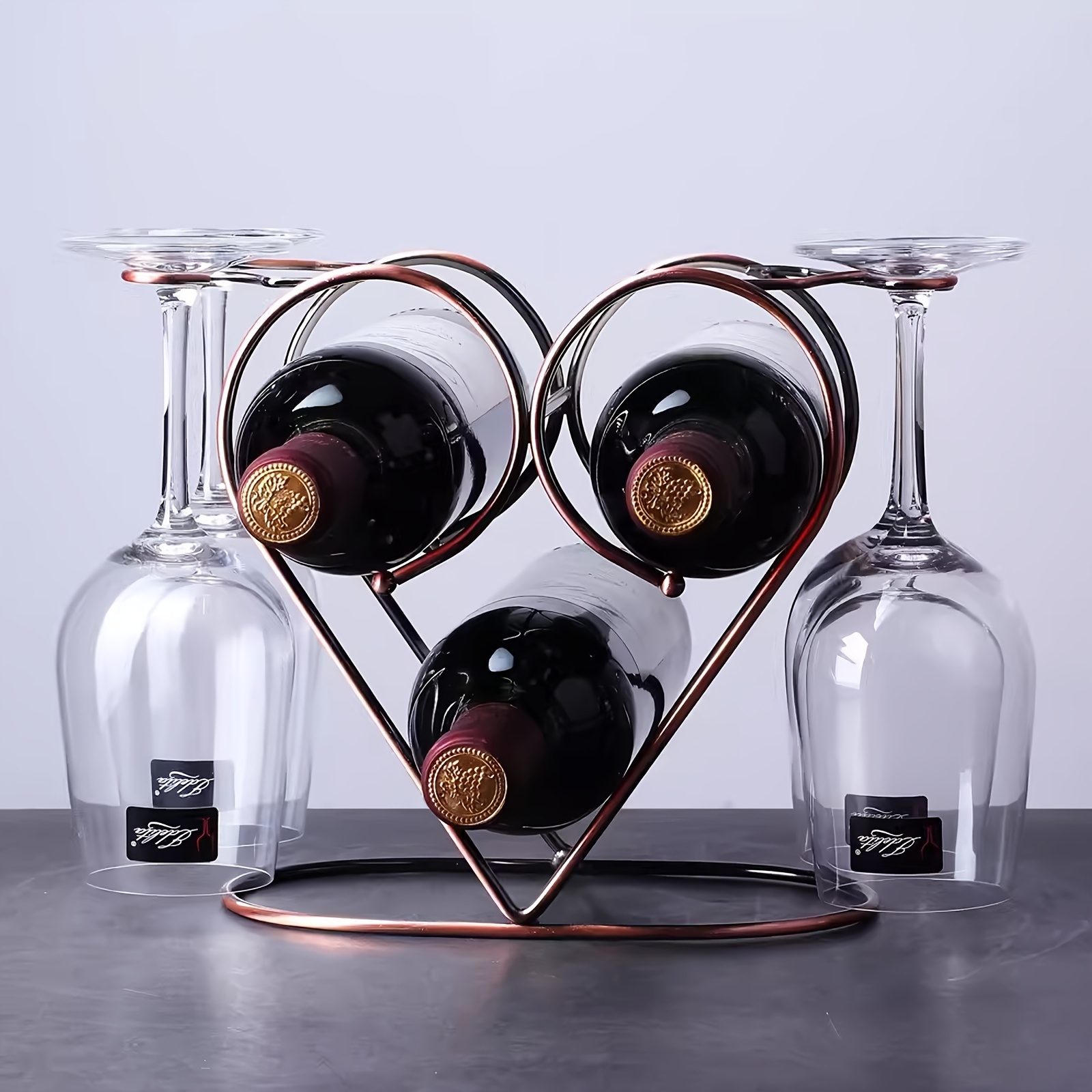 Luxury Red Wine Glass Reversing Rack Hang Goblets In Style - Temu