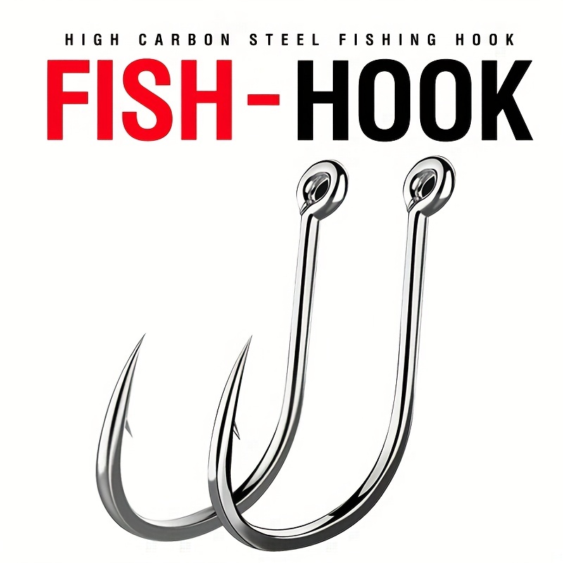  Fishing Hooks 10pcs/lot Carbon Steel Fishing Hook Carp Double  Hook Sharp Goods for Fishing Fishing Accessories (Size : 5) : Sports &  Outdoors
