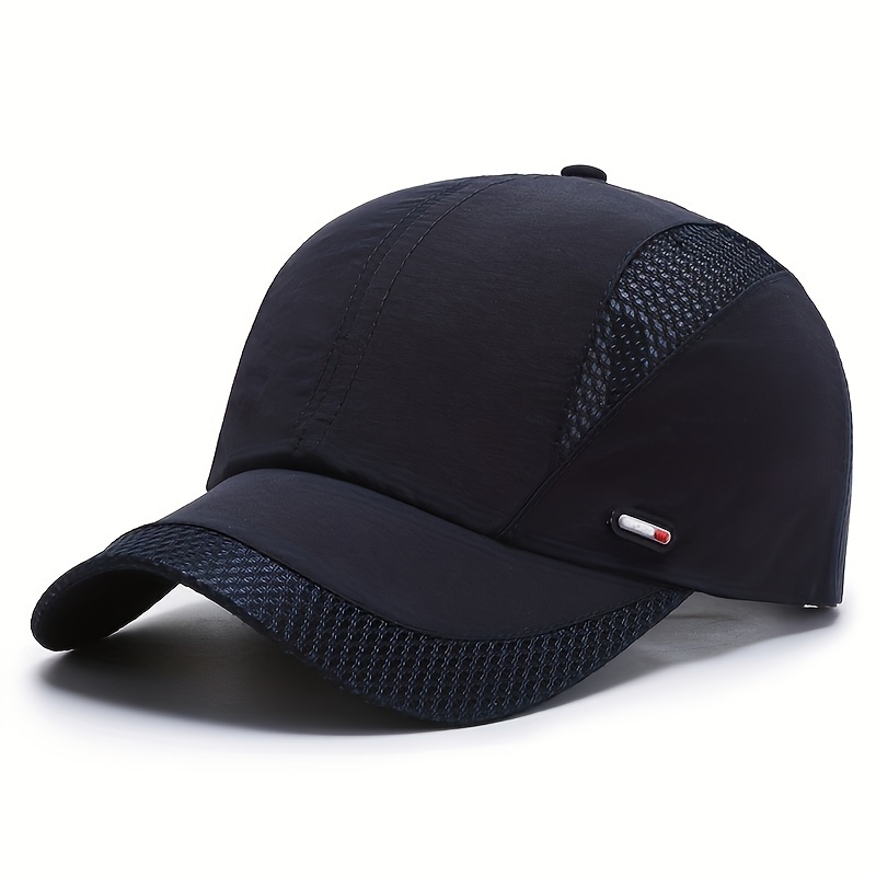 Summer Solid Color Baseball Quick Drying Running Hat - Temu