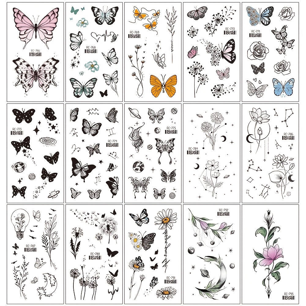 Black And White Butterfly Stickers 3d Simulation Of - Temu United Arab  Emirates