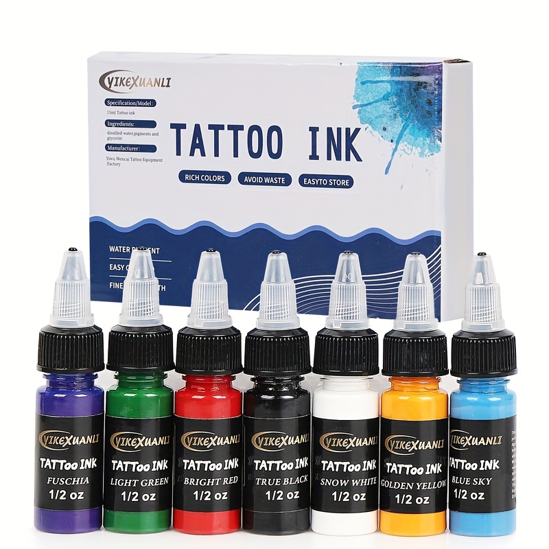 Teal Tattoo Ink  Vibrant & Long-Lasting StarBrite Tattoo Ink Colors