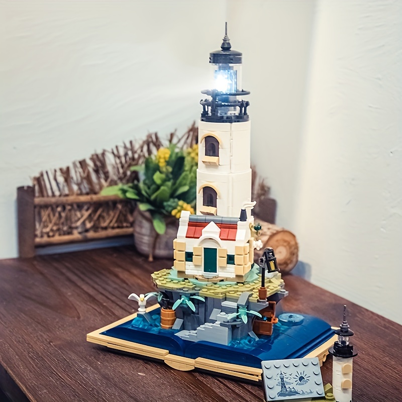 Fishing Village Lighthouse Building Set For Adults And Kids - Temu Japan