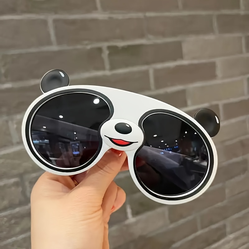 Trendy Cute Teens Sunglasses Panda Design Frame Sunglasses - Temu