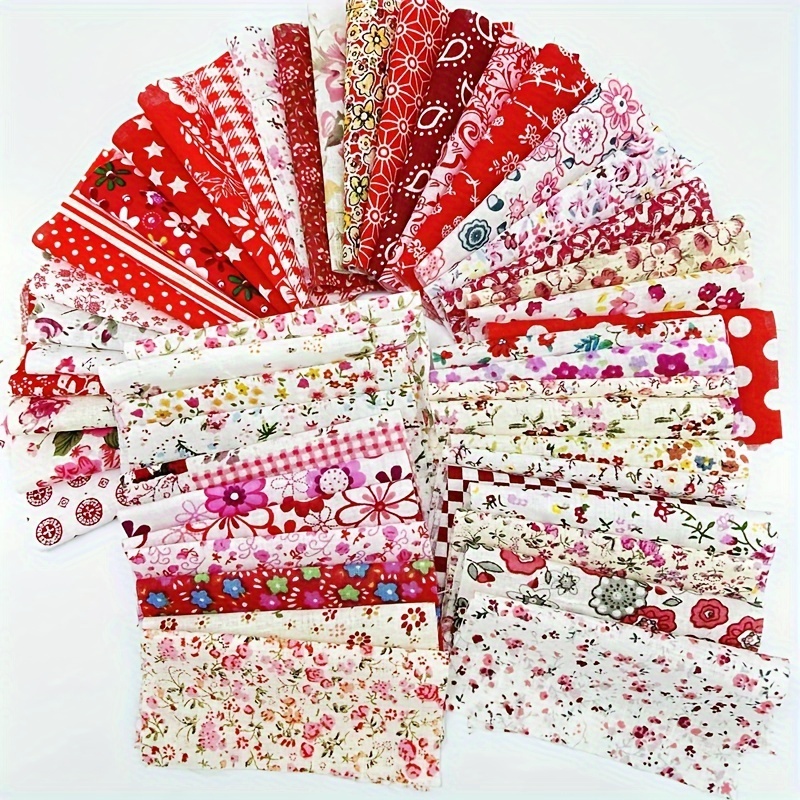 

50pcs 10cm*10cm Original Patchwork, Creative Patchwork, Various Floral Fabric, Handmade Diy, Doll Fabric, Bedding Stitching, Suitable For Handcraft Lovers