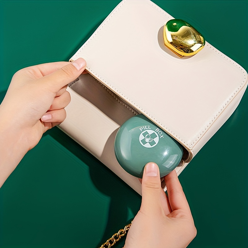 Round Shaped Mini Portable Medicine Box for Travel