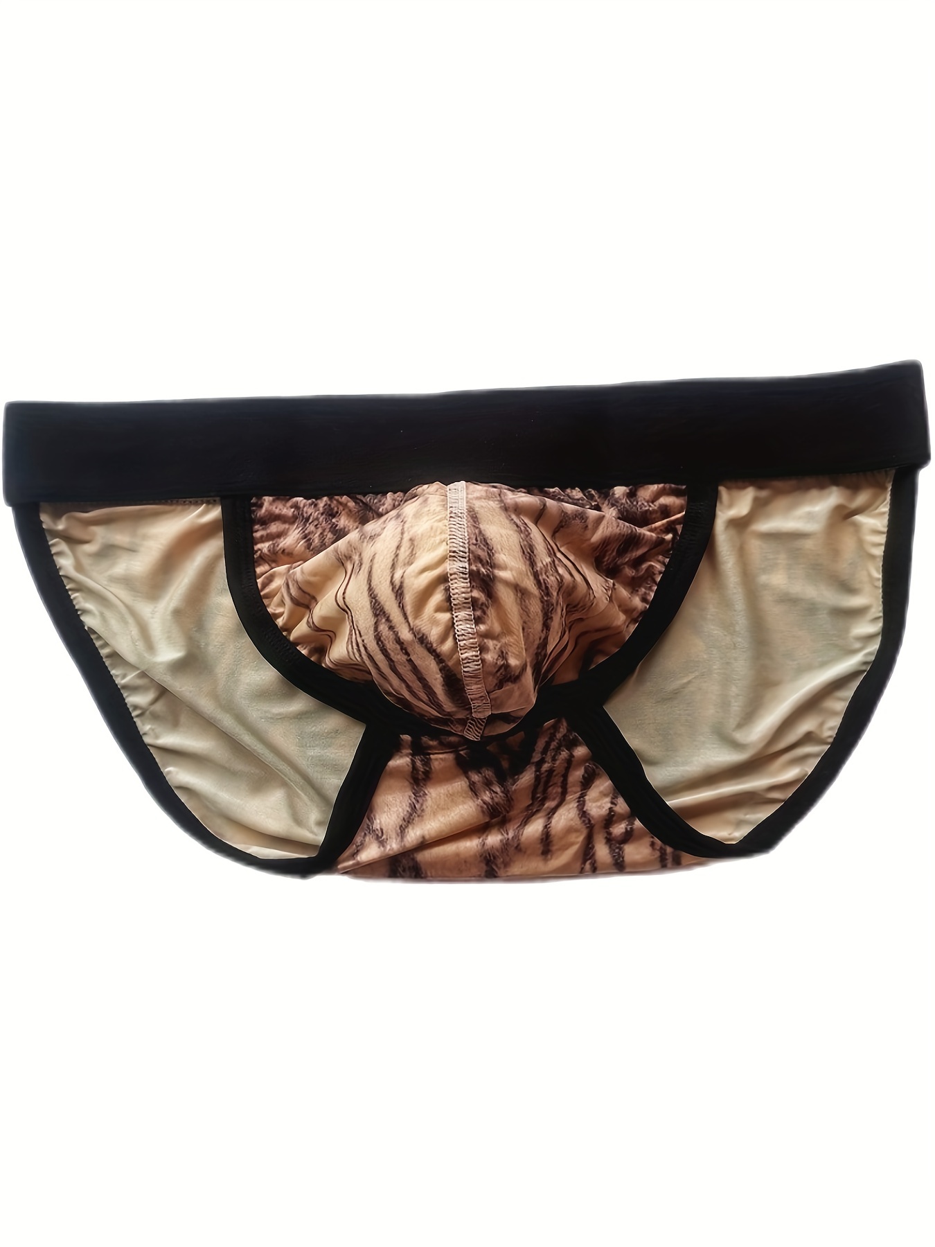 Sexy Underwear Men Brief For Ice Silk Sexy U Convex Penis Large Pouch  Panties