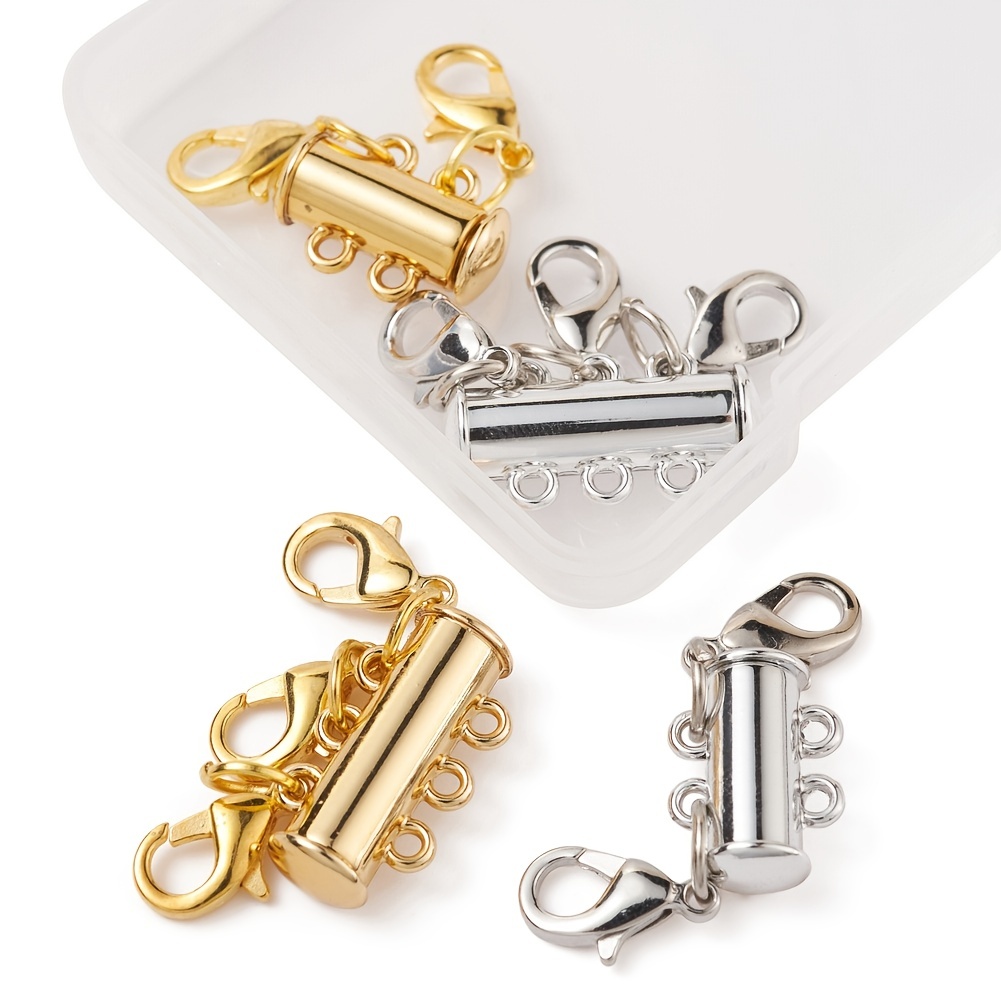  Necklace Layering Clasps Magnetic Slide Lock Clasp