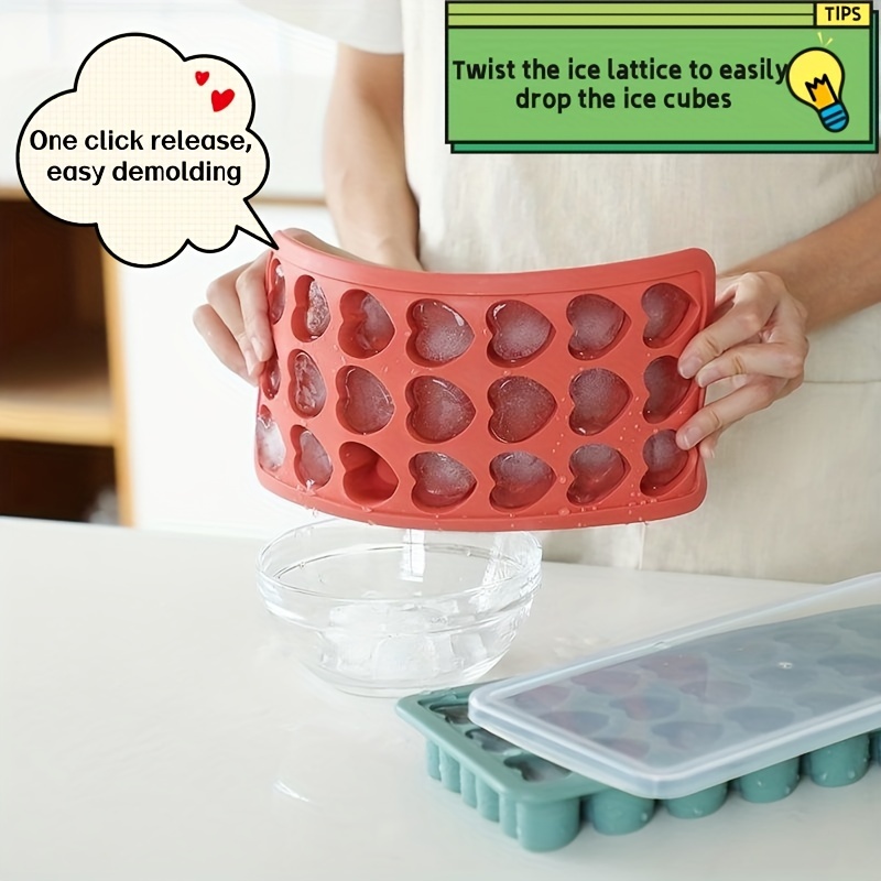 Industrial ice cube tray with lid
