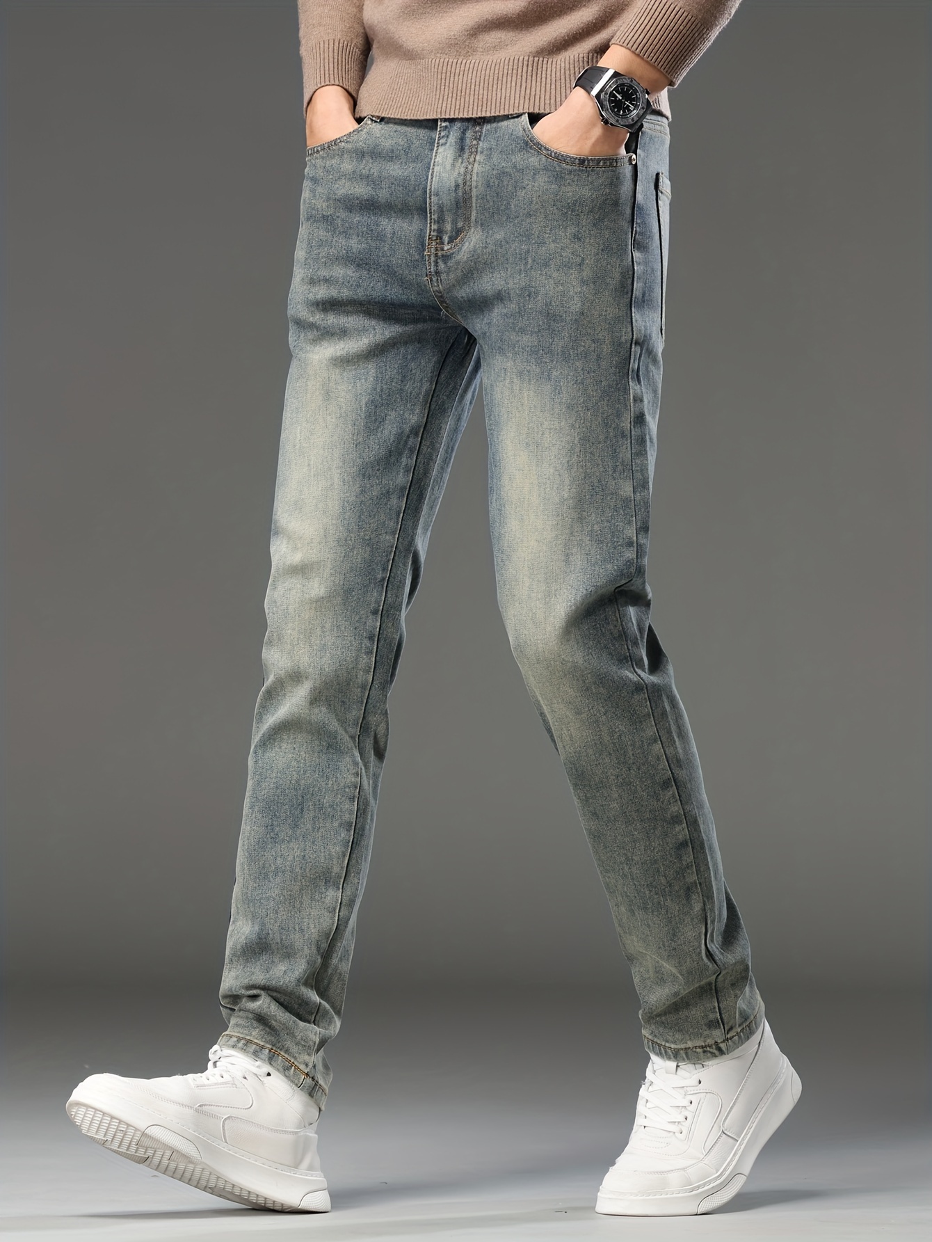 Men's Grey Jeans