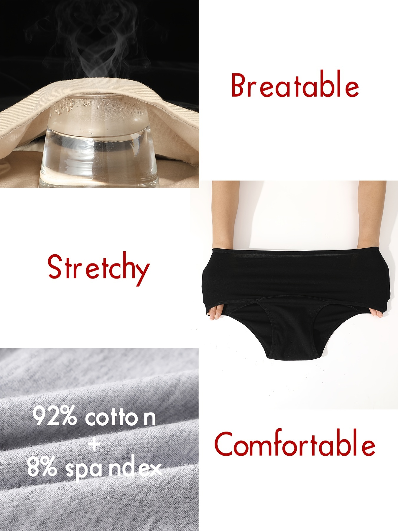 High Waist Menstrual Period Panties Comfortable Breathable - Temu
