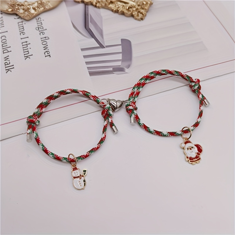 2pcs/set One Deer With You Couple/friendship Bracelet Set, Gift