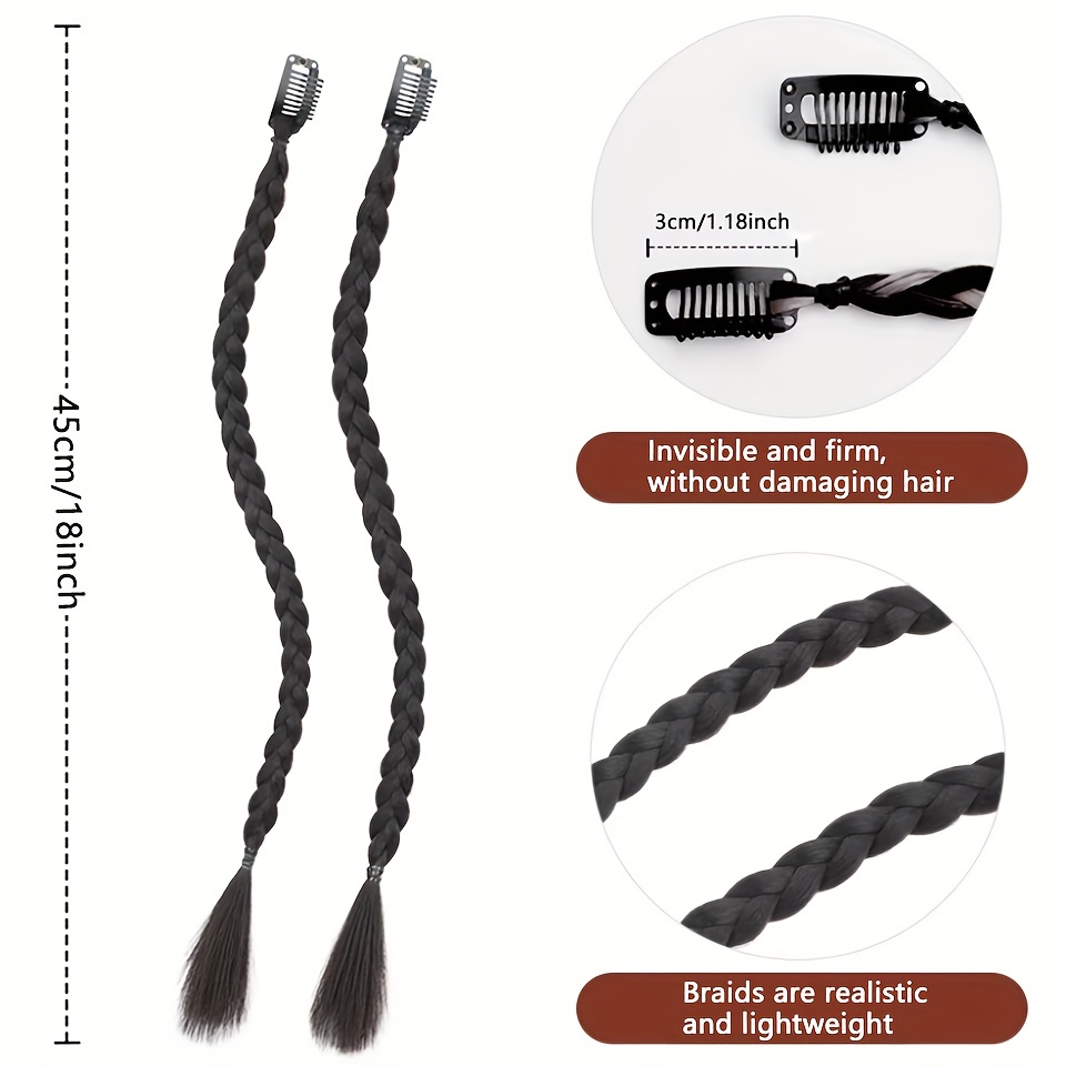 Synthetic Braids Extensions Clip Boxing Braid Clip In Hair - Temu Australia