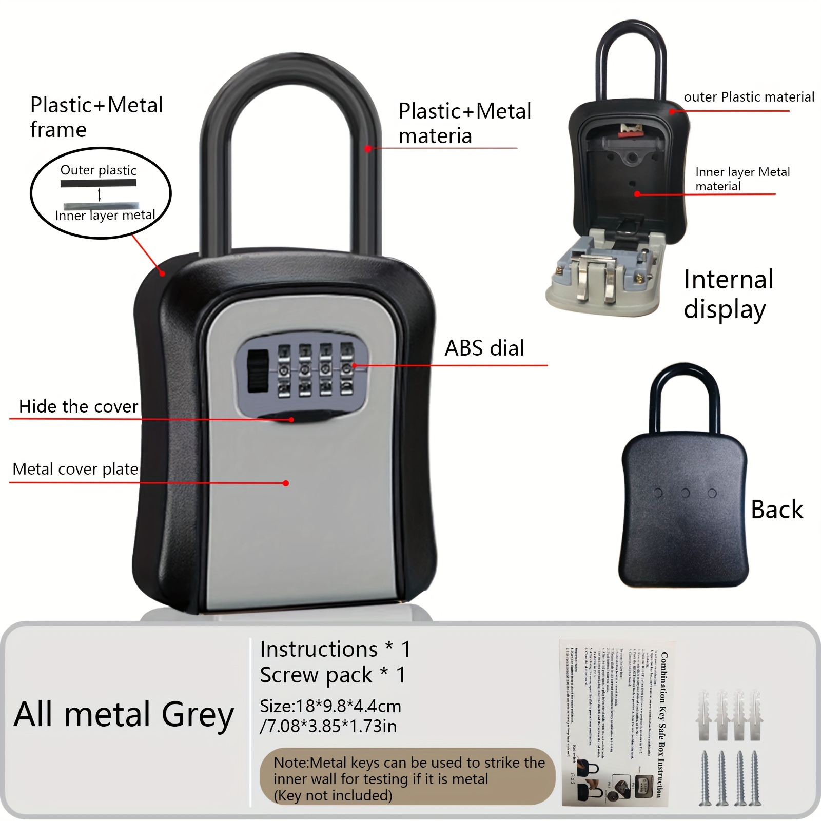 KEYS-SAFEBOX-G, Caja de seguridad para llaves