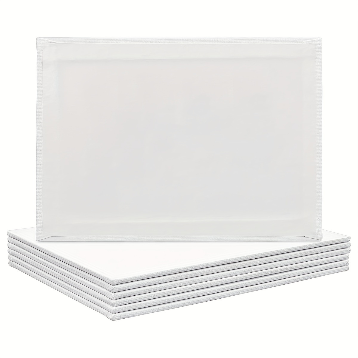 Panel de lienzo blanco de 11.8 x 15.7 pulgadas, 0.6 in de grosor, 11.8 x  15.7 pulgadas, lienzo blanco en blanco, lienzo de pintura para material de