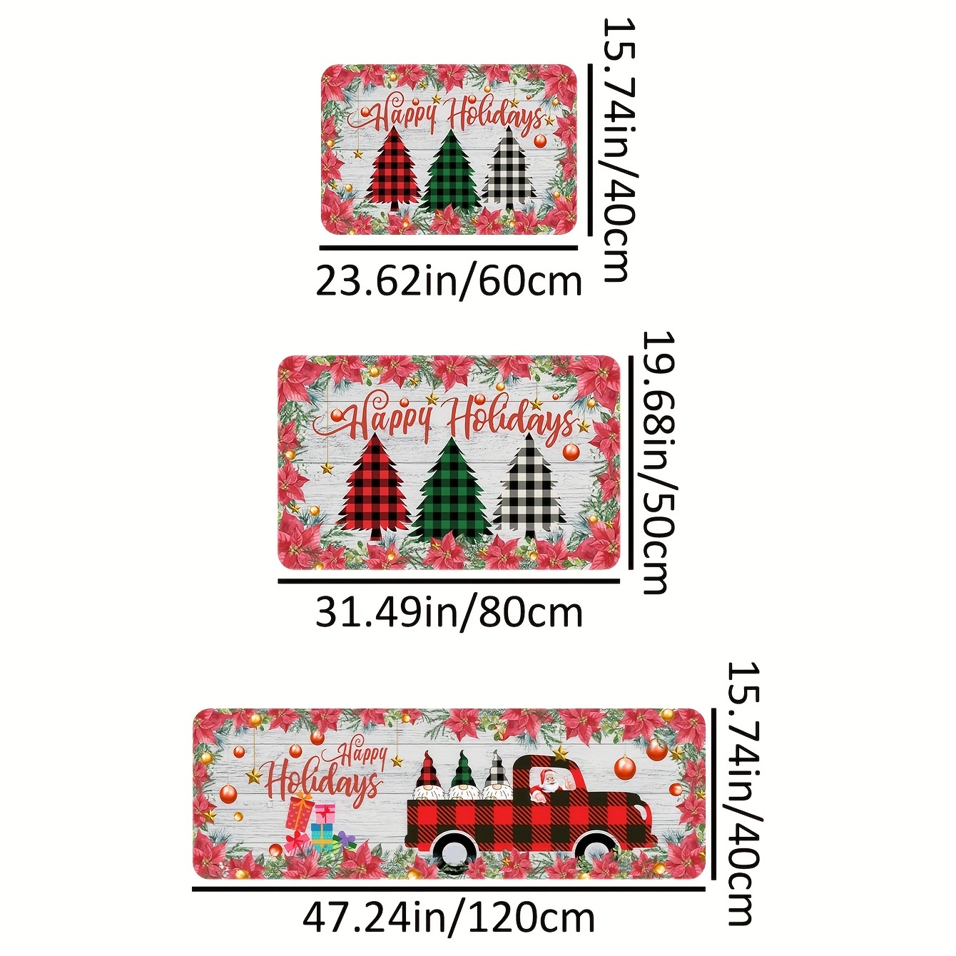1pc Christmas Tree Santa Claus Kitchen Rugs, Absorbent Non Slip Cushioned  Rugs, Stain Resistant Waterproof Long Strip Floor Mat, Comfort Standing Mats,  Living Room Bedroom Bathroom Kitchen Sink Laundry Office Area Rugs