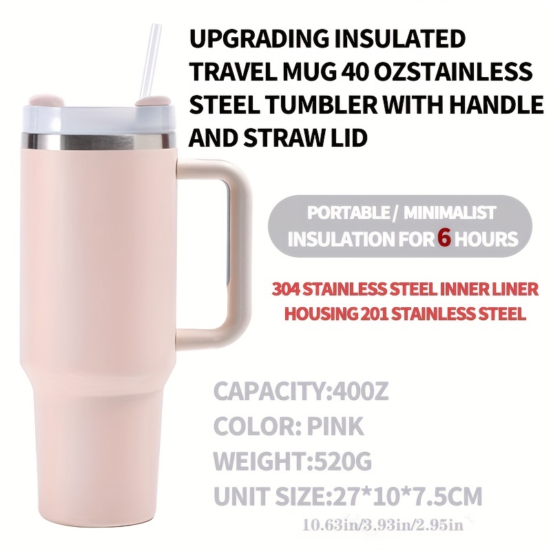 40oz Case (1/25 Units) Tumbler With Handle