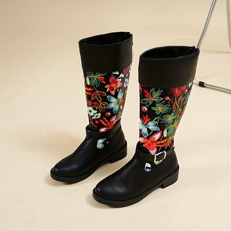 Embroidered shop rain boots