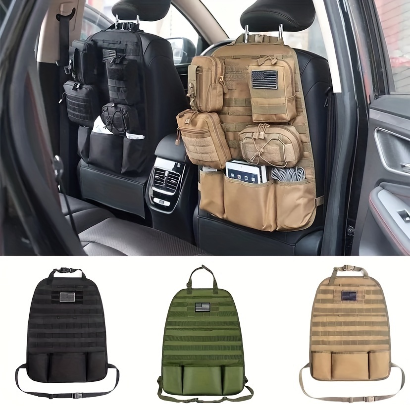 OMU Tactical Car Seat Back Organizer, Molle Panel with 3 Detachable  Pouches, Multi-Pocket System, Space Saving, Easy Install, Suitable for  Outdoor Sports - Yahoo Shopping