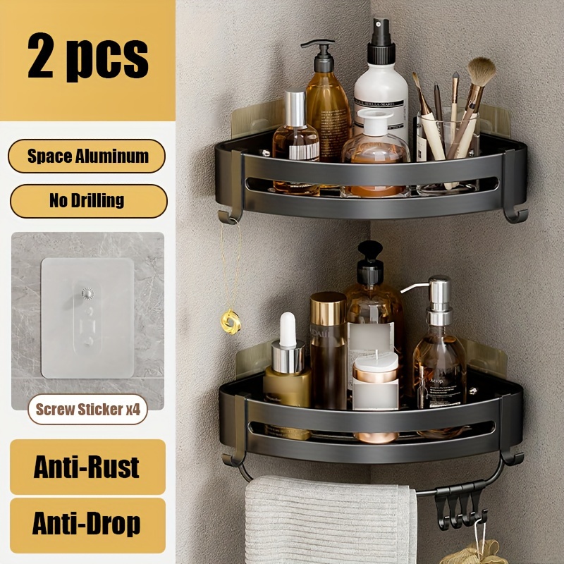 Corner Shower Shelves Bathroom Storage Rack Shower Shelf For - Temu