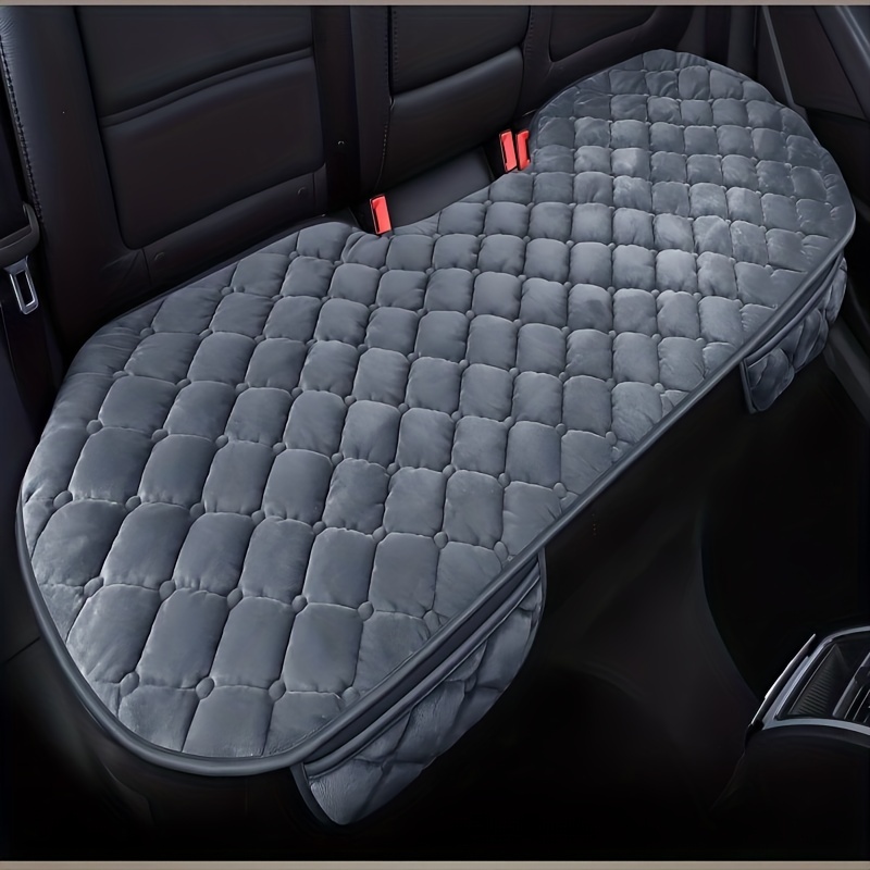 Plush Car Seat Cover Rear Cushion Breathable Protector Mat - Temu